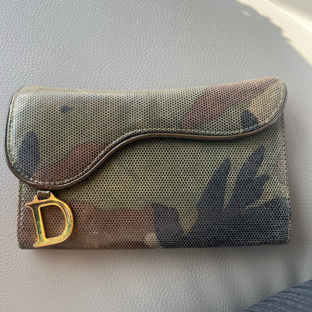 Dior vintage camo wallet
